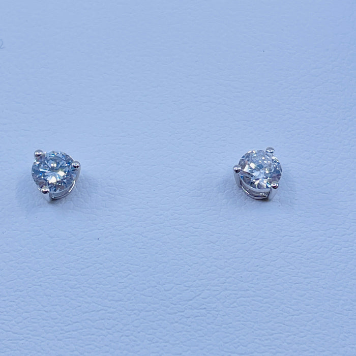 14kt White Gold .66ctw Lab Grown Diamond stud earrings