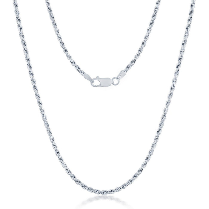 Sterling Silver 18” 2.7MM Rope Chain