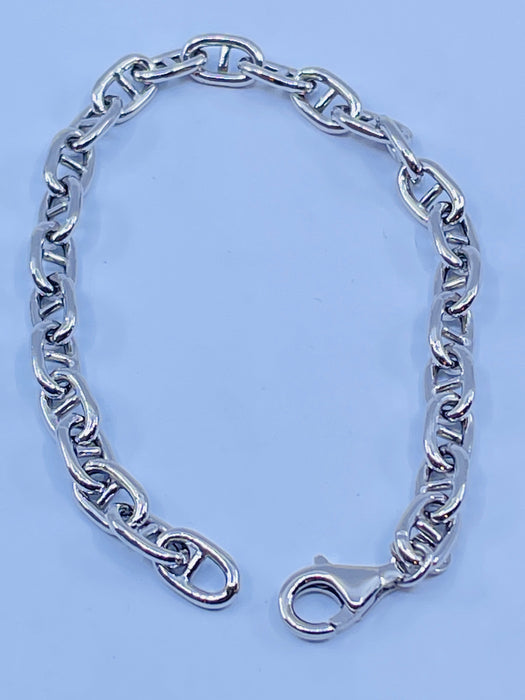 Sterling Silver 7.5” anchor Bracelet