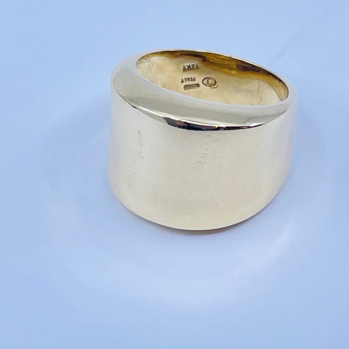 14kt Yellow Gold Domed fashion Ring