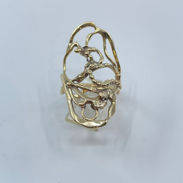 14kt Yellow Gold free form Ring